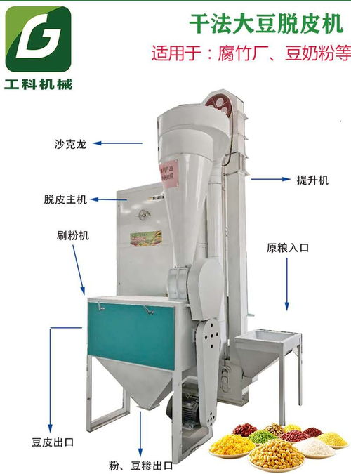 山西吕梁大豆脱皮剥壳加工 山西大豆分瓣破碎抛光设备图片视频